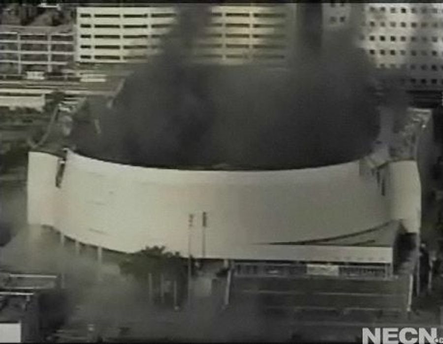 Miami Arena goes Ka-Boom