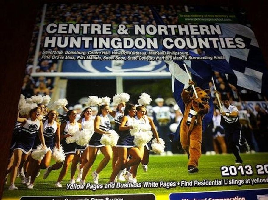 This Phone Book Cover Shows An Awfully Excited Penn State Mascot