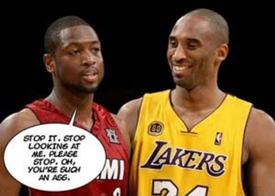 Kobe Won&#39;t Stop Looking At DWade
