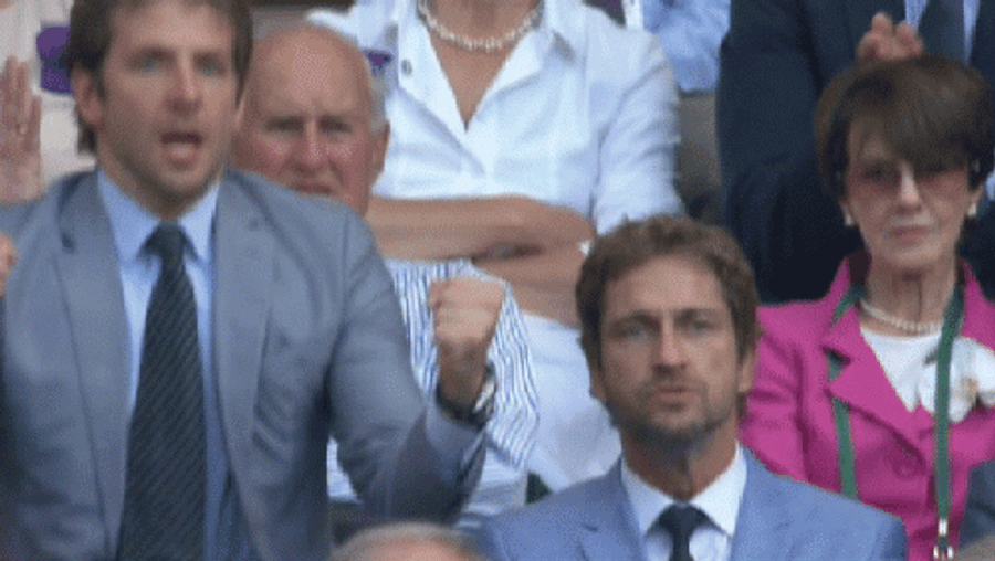 Bradley Cooper And Gerard Butler Enjoyed Their Time At Wimbledon