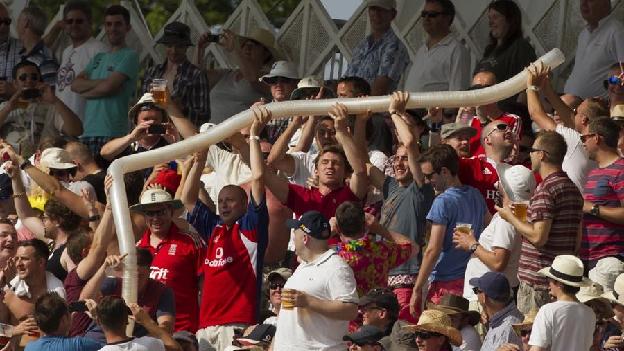Check Out This Frickin' Beer-Cup Tower English Cricket Fans Built