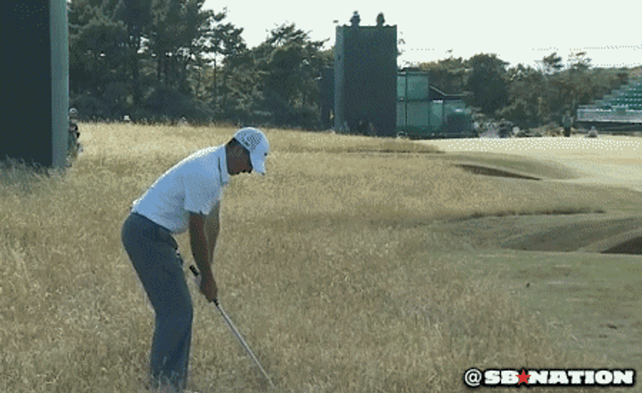 A Pissed-Off Charl Schwartzel Smashes His Club In Frustration