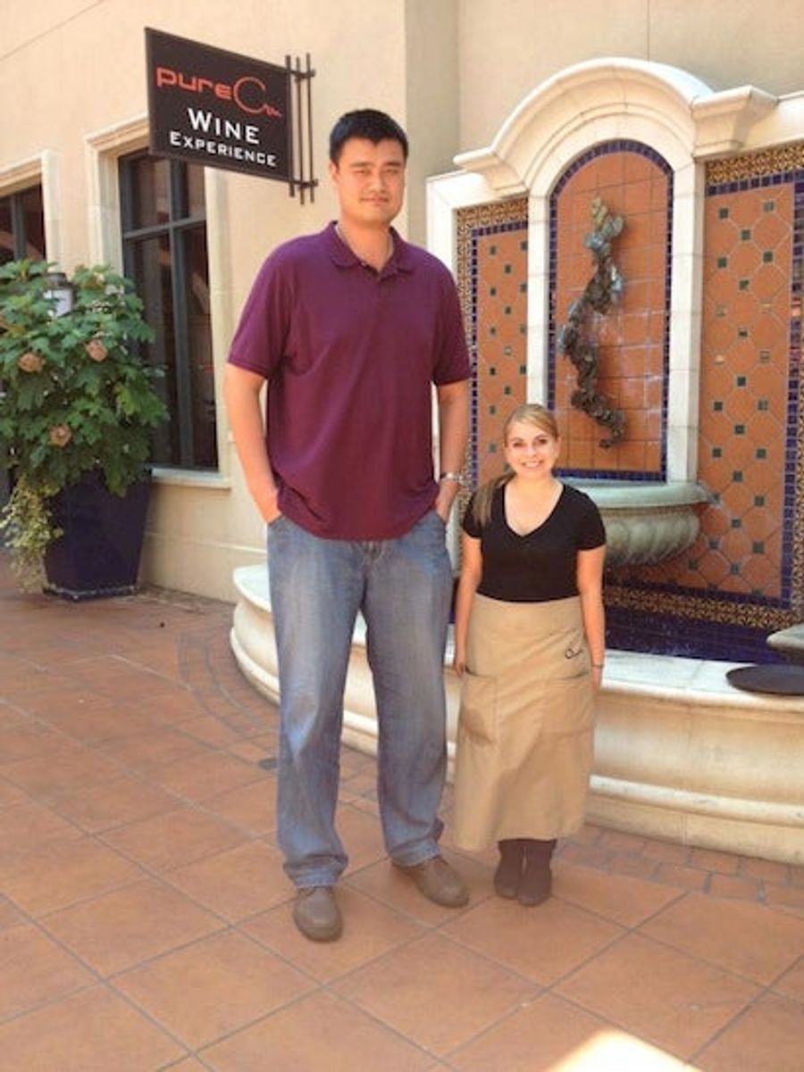 I Can&#39;t Stop Looking At Yao Ming Next To This 4-Foot-11 Woman