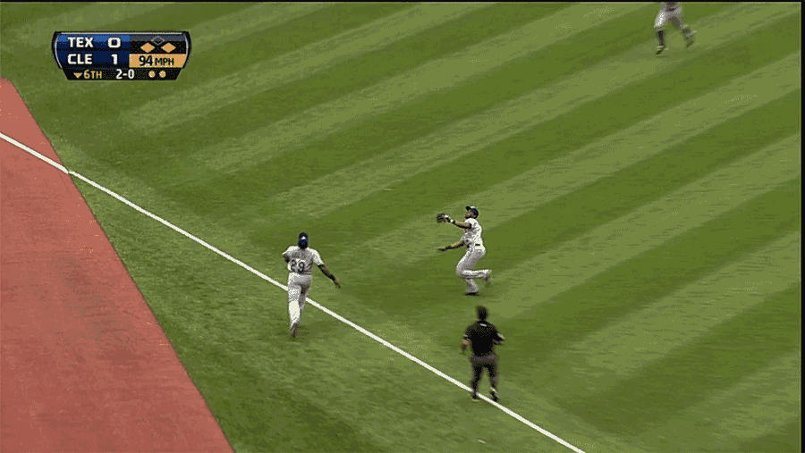 Elvis Andrus And Adrian Beltre Collide