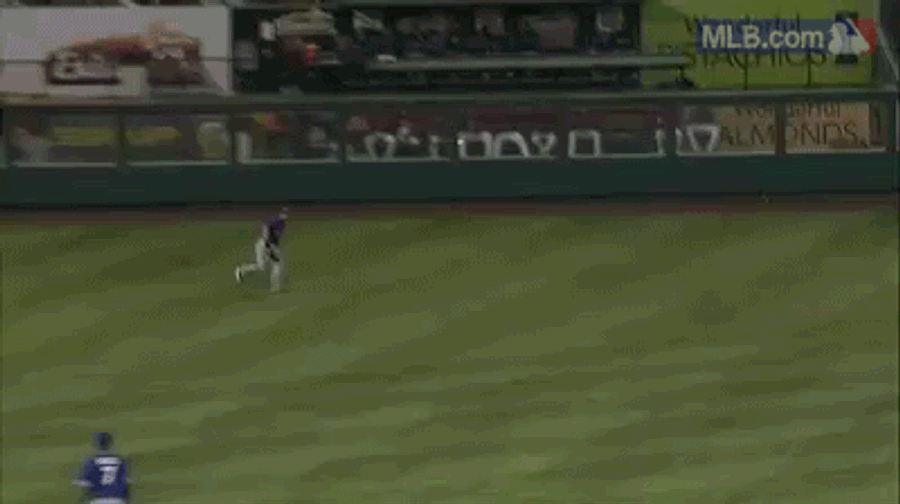 Melky Cabrera Tries To Throw A Baseball. It Does Not Go Well