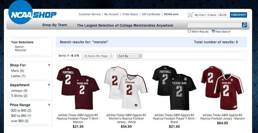 Reminder: Johnny Manziel May Not Profit From The Use Of His Own Name