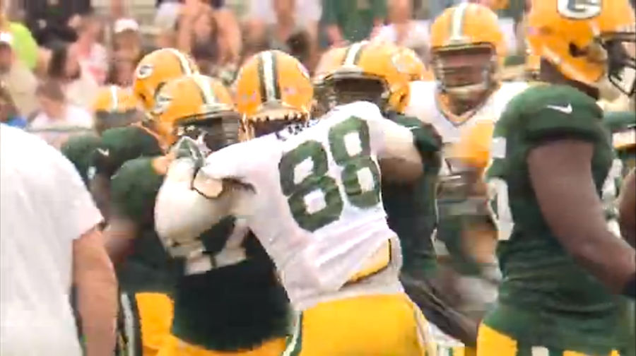 Punches Thrown At Packers Training Camp Fight