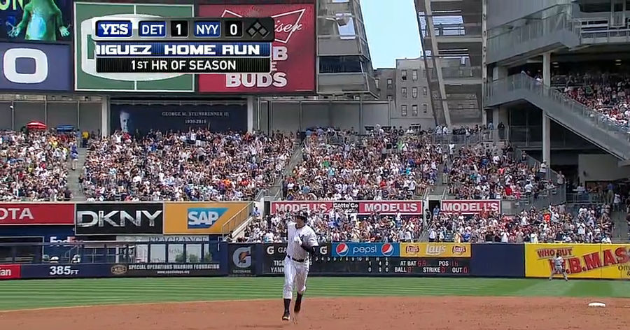 A-Rod Hit His First Home Run Of The Season