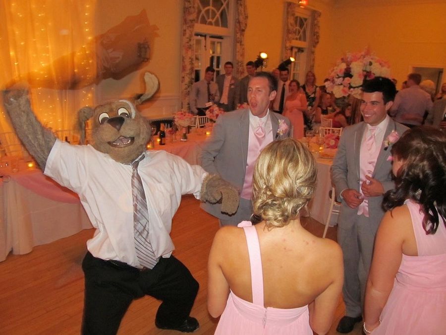 NBA Mascot Attends Wedding, Is Life Of The Party