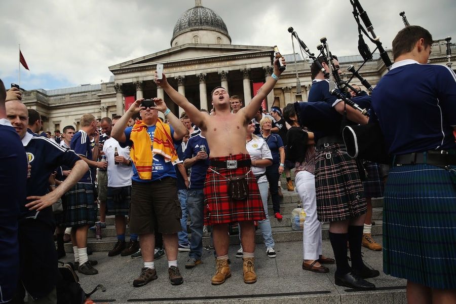 A Photo Tribute To Drunk Scottish Fans