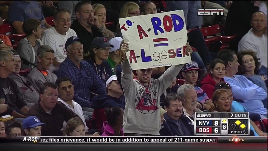 Red Sox Fans Think A-Rod Is A "Looser"