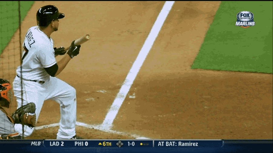 Henderson Alvarez Almost Successfully Bunts With Levitating Bat