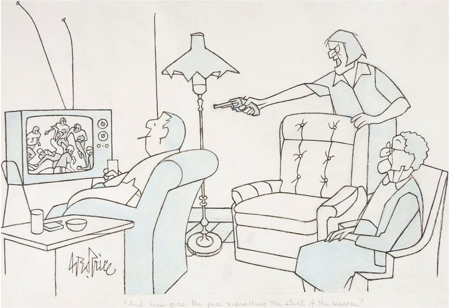 "And Here Goes The Gun Signalling The Start Of The Season."
