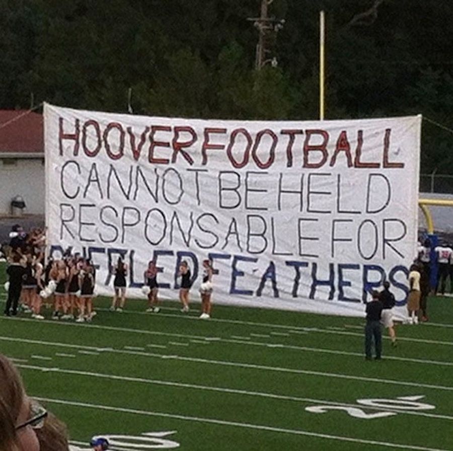 High School Cheerleaders Make Giant Sign With Giant Misspelled Word