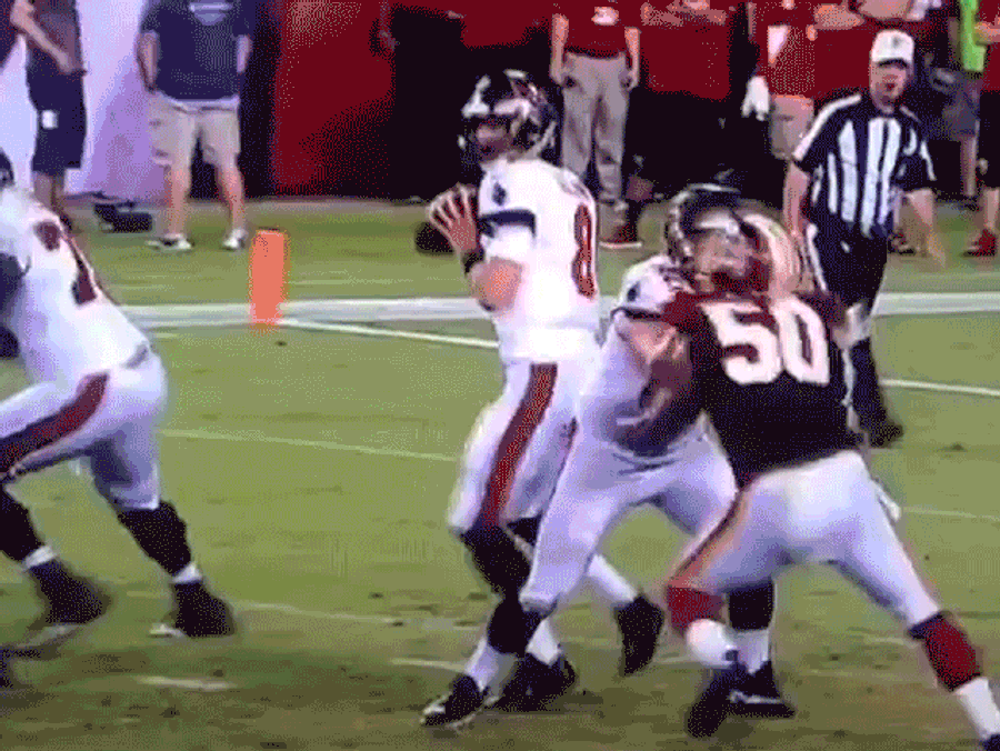 Redskins LB Tackles Two Bucs At The Same Time