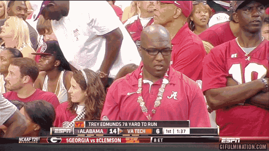 &#39;Bama Fans Aren&#39;t Used To Giving Up Long Touchdowns