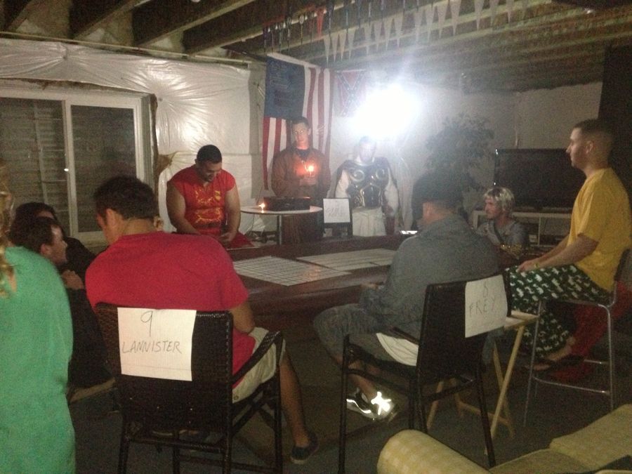 <em>Game Of Thrones</em>-Themed Fantasy Draft Features Costumes, Sullen Faces