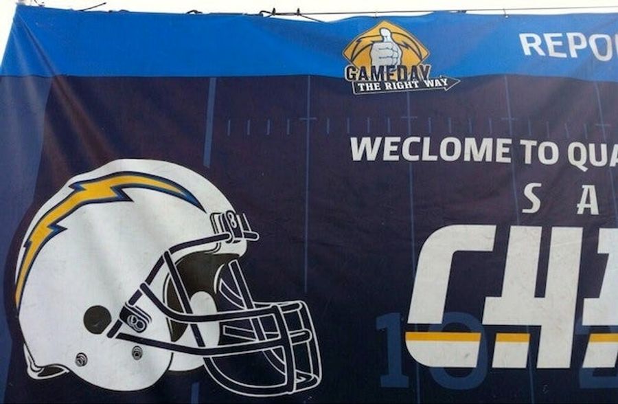 Chargers Greet Fans At Stadium With Big Ol' Typo