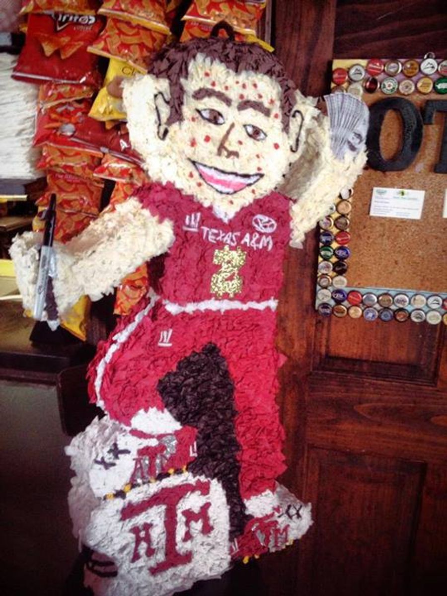 Alabama Bar Features Johnny Manziel Piñata For Patrons To Smash