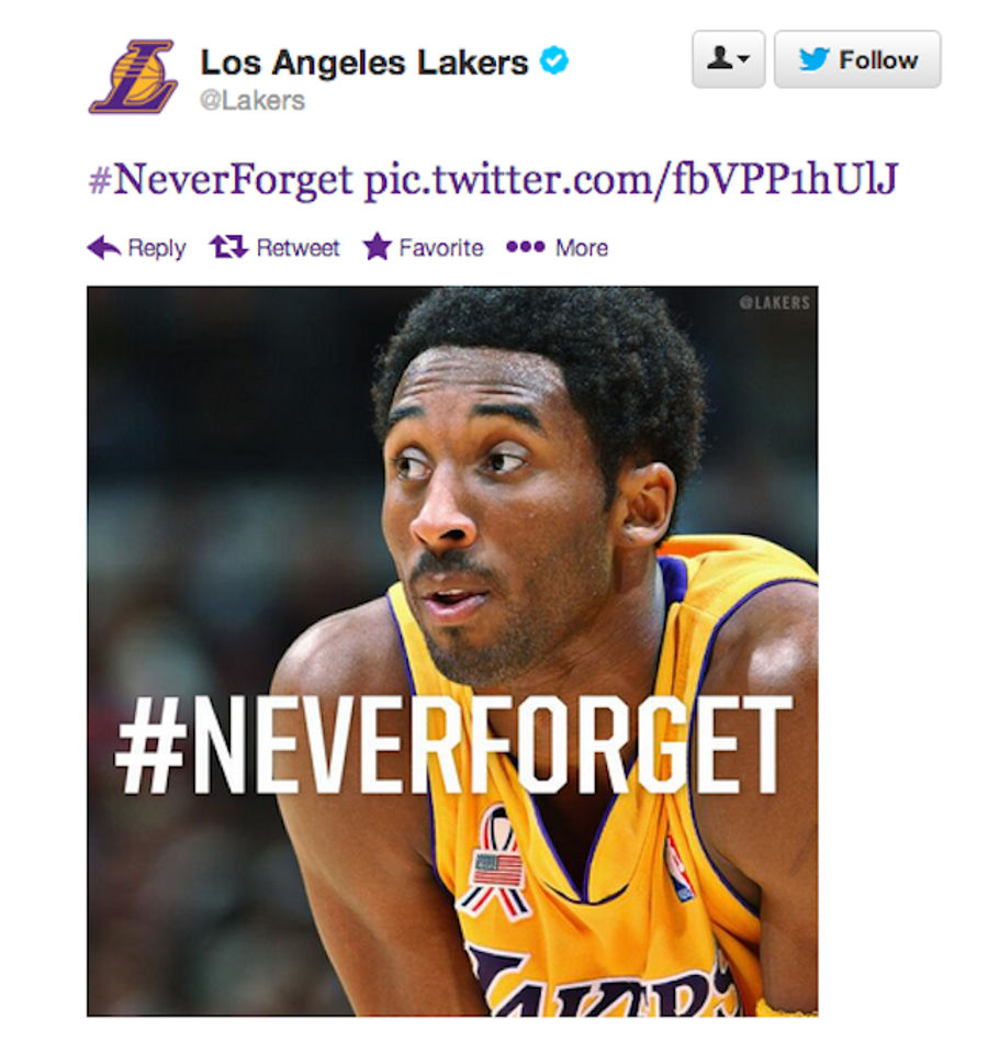 The Lakers Picked An Odd Way To Commemorate 9/11