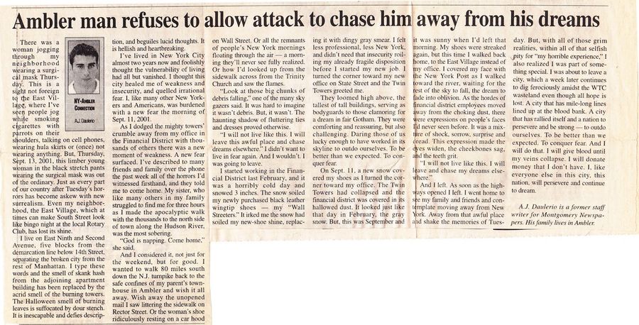 Relive A Young A.J. Daulerio&#39;s Cringeworthy 9/11 Column