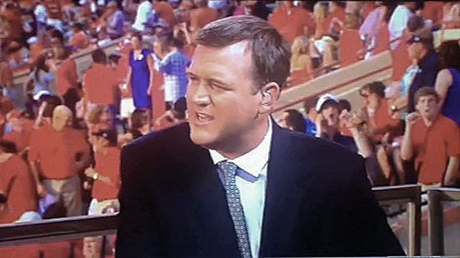 Ole Miss Fans Make Blowjob Faces Behind Longhorn Network Set