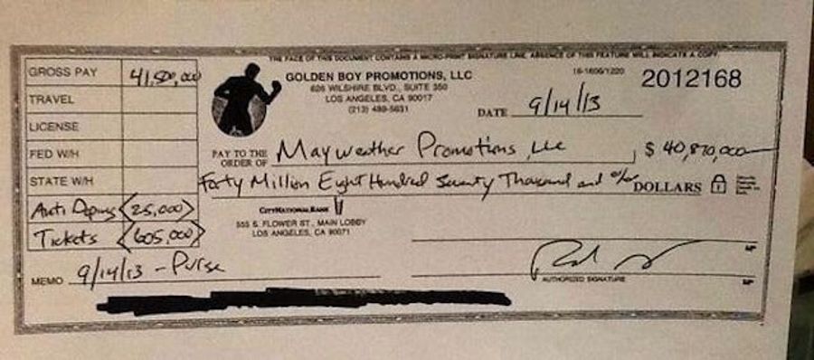 Here's What A $40 Million Check Looks Like