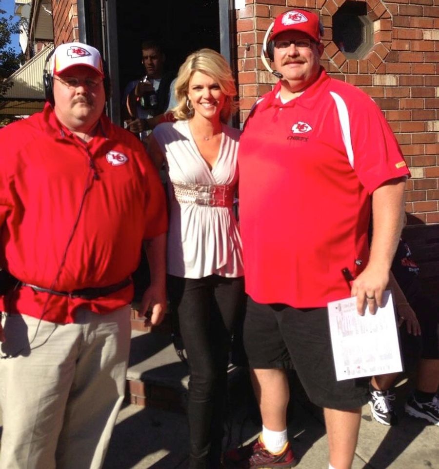Melissa Stark With A Couple Of Andy Reids? Sure.