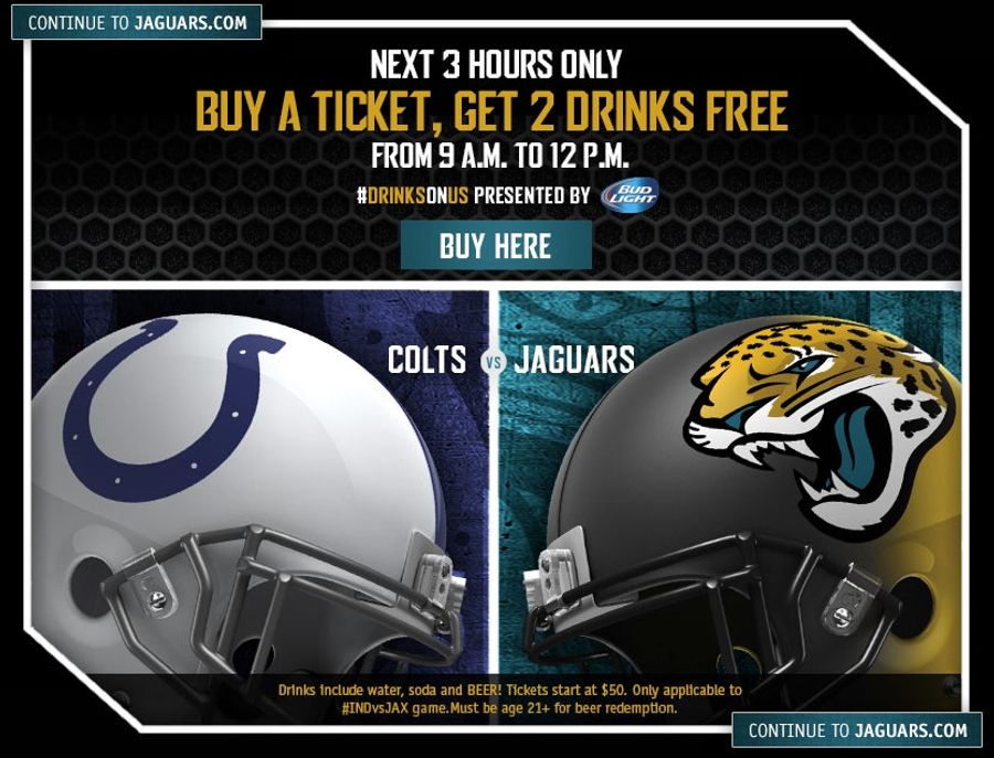 Jaguars Offer To Get You Drunk In Exchange For Attending Jaguars Game
