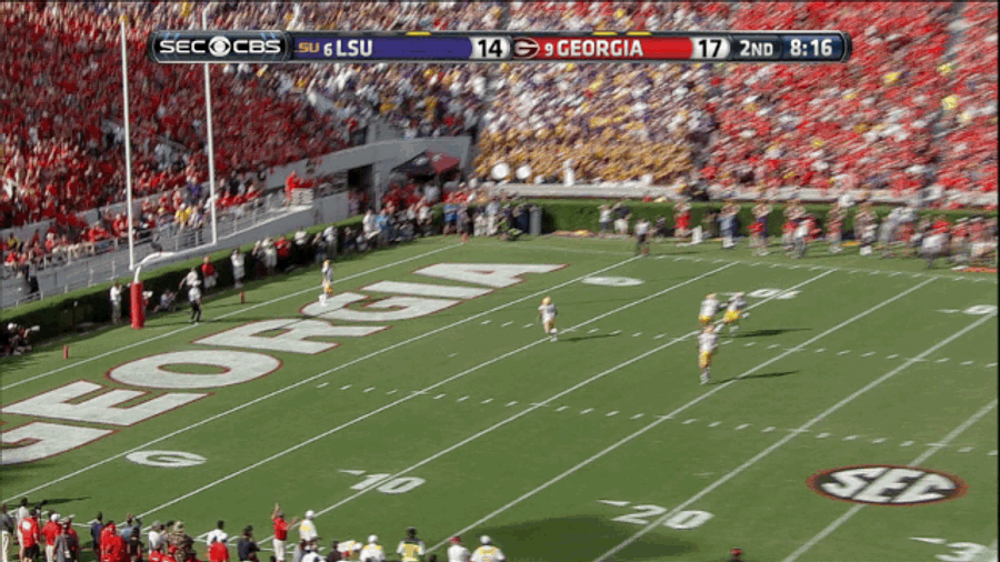 And Now, A One-Handed Catch Off The Kickoff