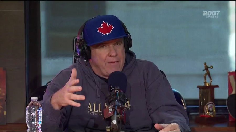 This Is Peter King In An Allagash Hoodie And Blue Jays Hat