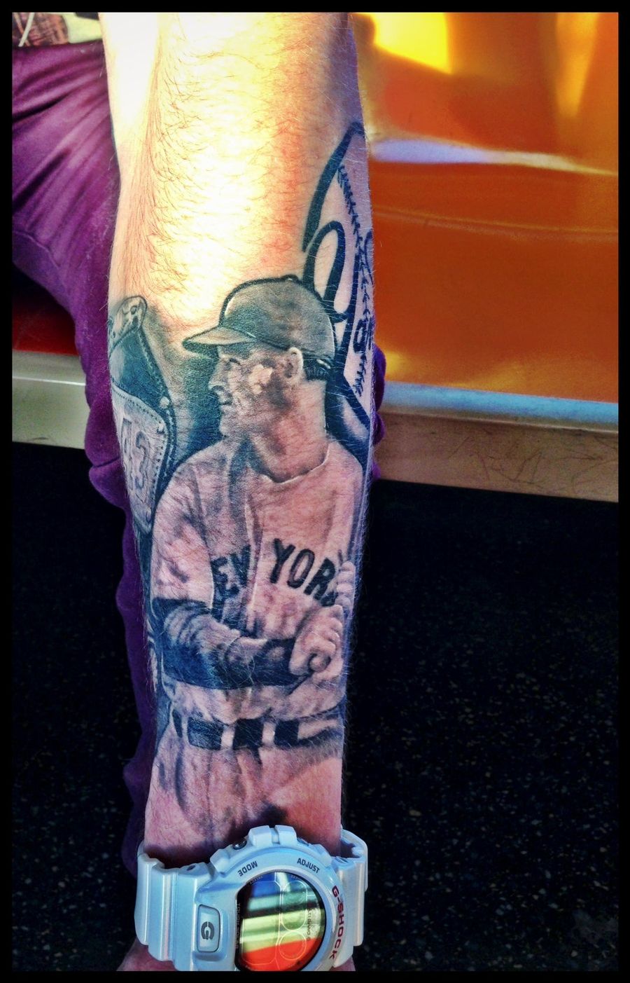 Nothing Says I Love New York Like Tattoos of Lou Gehrig and Patrick Ewing