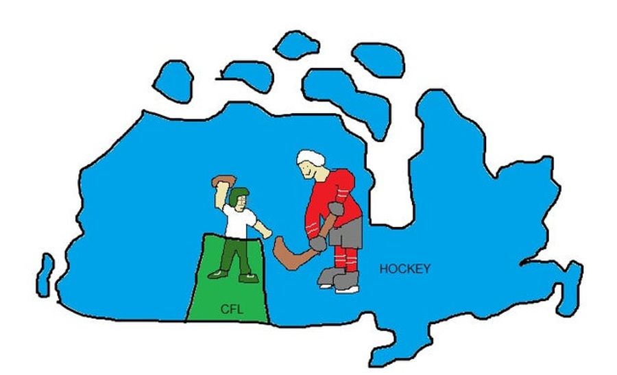 Less Awesome Map: The Provinces Of Canada, By Regional Sport