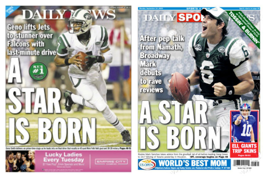 <em>Daily News</em> Anoints Geno Smith The Next Mark Sanchez