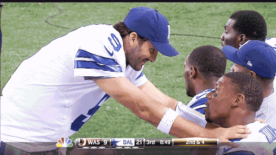 The Rare Instance Of A Happy Tony Romo: Your Cowboys-Skins Roundup