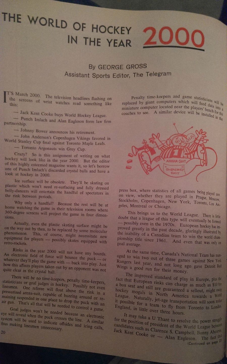 21st Century Hockey, As Predicted In 1967