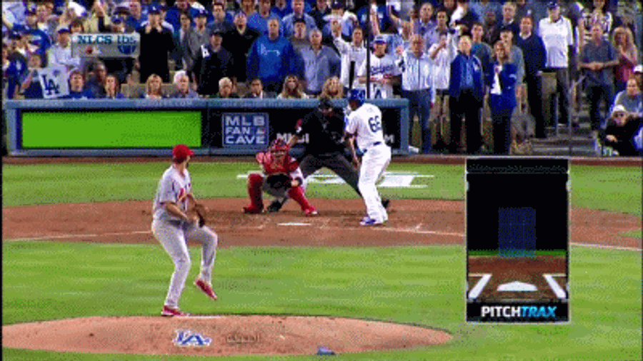 Yasiel Puig Flips Bat After Home Run—<i>Oh Shit, It's Staying In The Park</i>