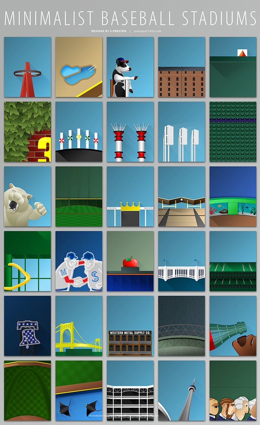Can You Identify The Baseball Stadium From The Minimalist Poster?