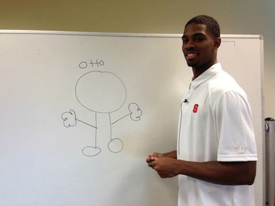 C.J. Fair&#39;s Shitty Drawing Of The Syracuse Mascot Is A Masterpiece