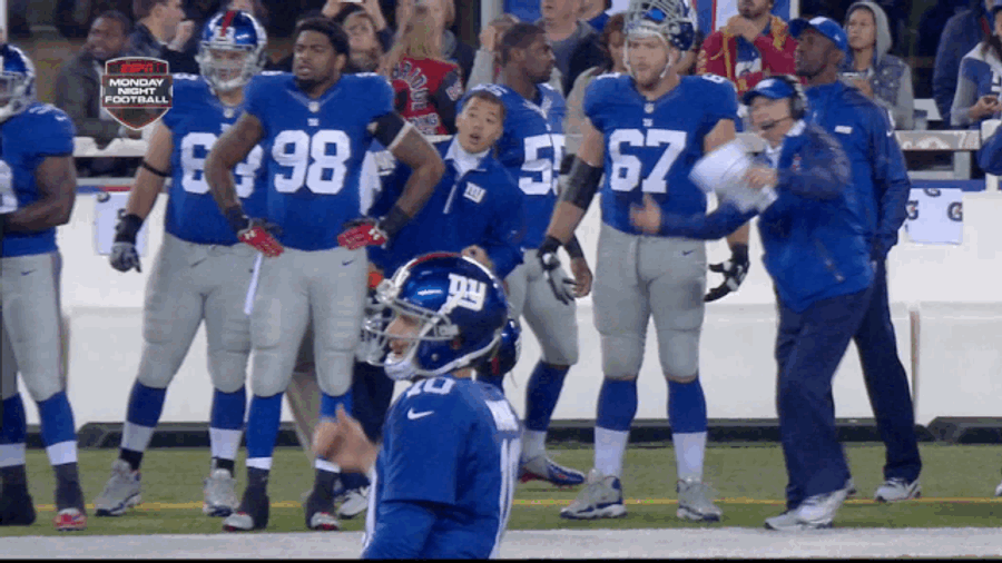 The Giants Just Assume Passes Will Be Intercepted At This Point
