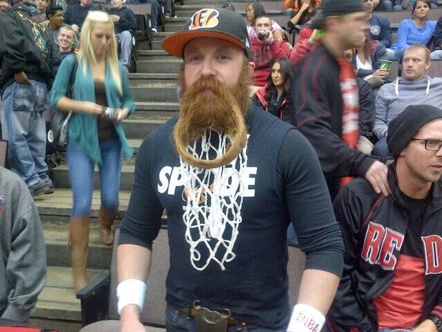 This Cavaliers Fan Turned His Beard Into A Basketball Hoop