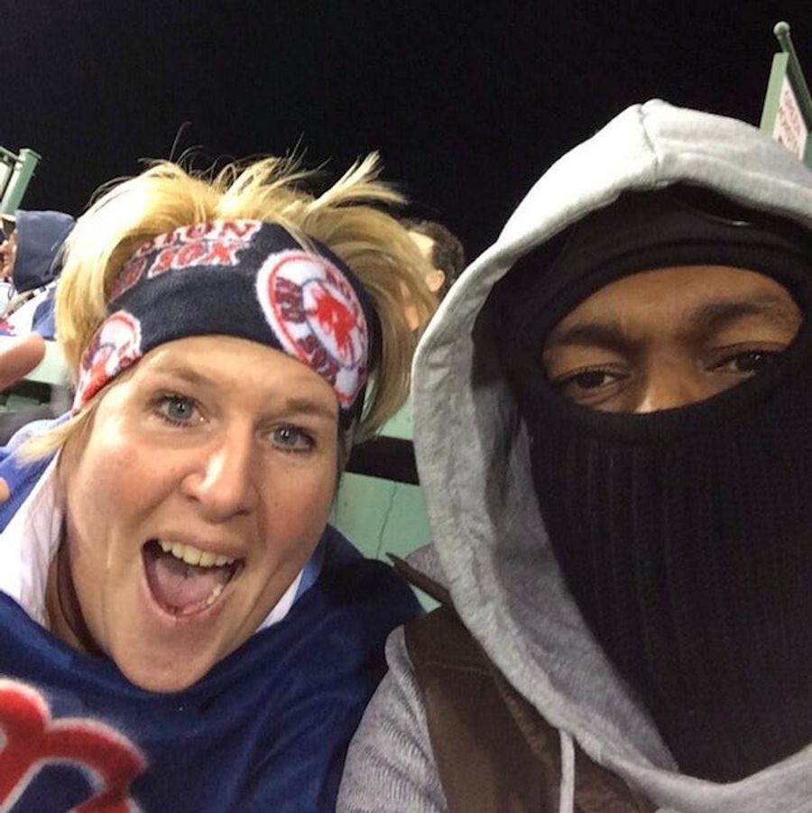 Rajon Rondo Was At The Red Sox Game And He Was Super Cold