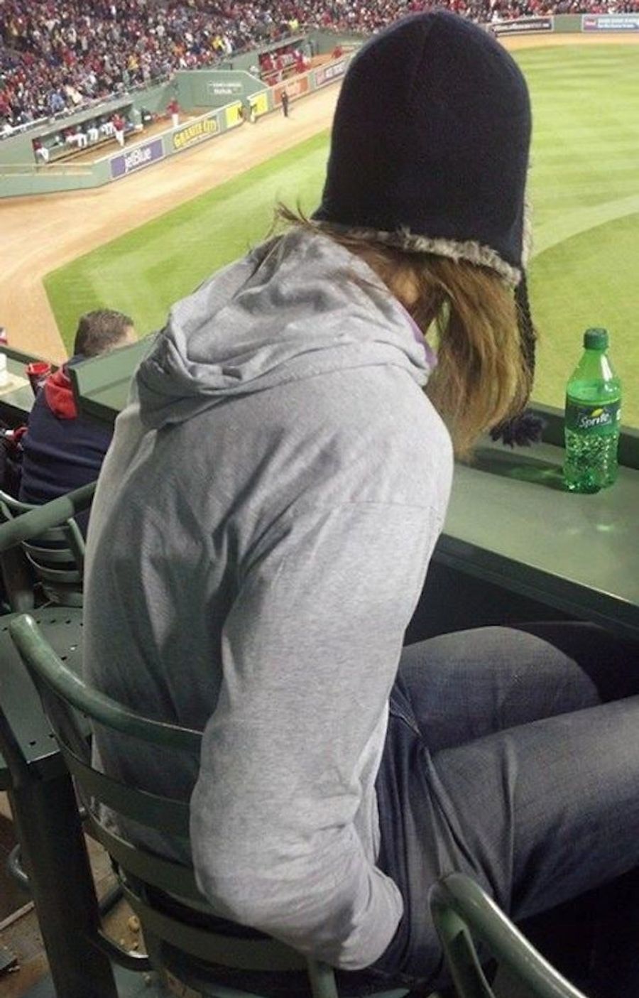Kelly Olynyk Was Also At The Red Sox Game And He Was Also Very Cold