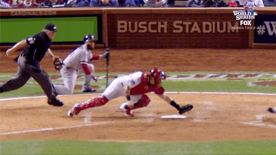 Yadier Molina Involved In Another Close Play At The Plate