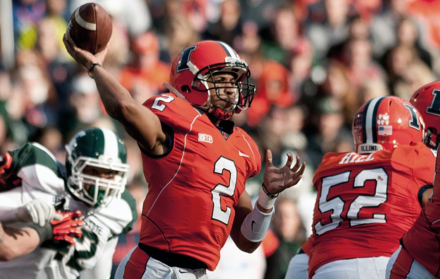 Illinois QB's Father Banned From Campus After Arrest