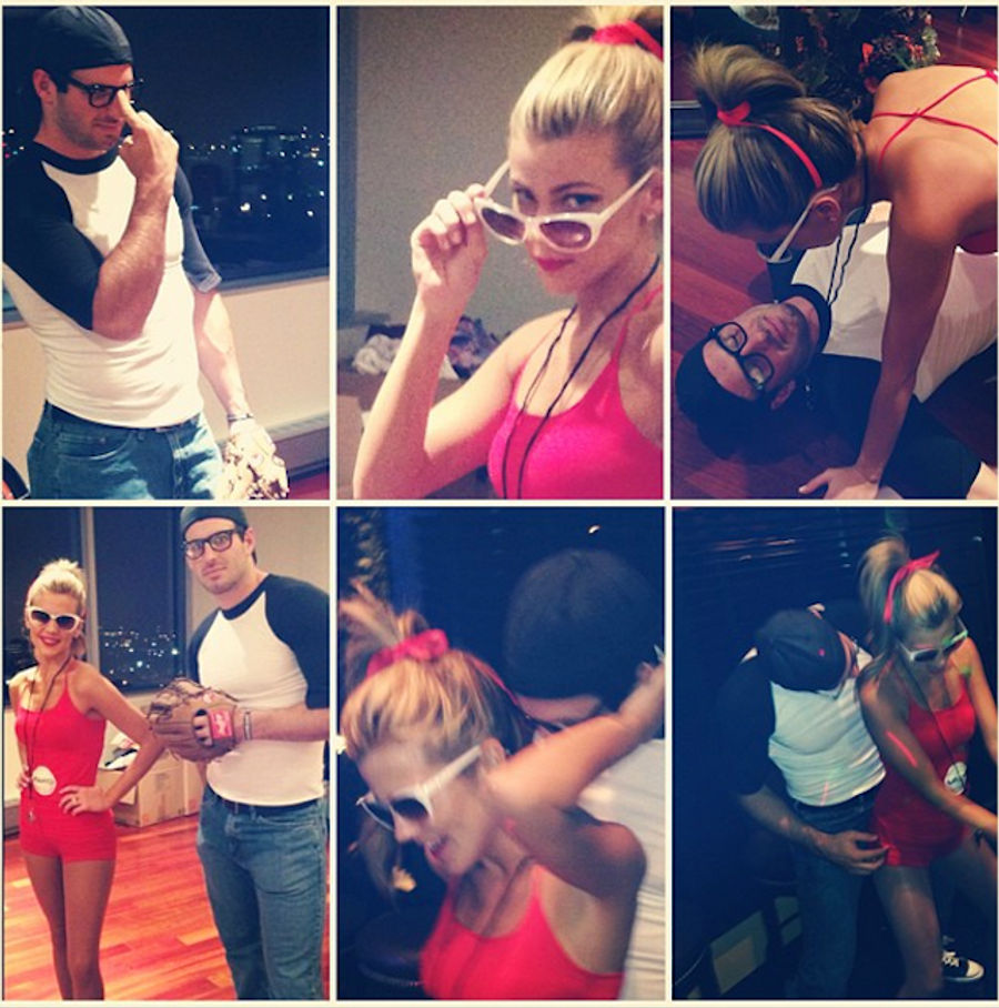 Samantha And Christian Ponder Dressed Up As <em>The Sandlot</em> Characters