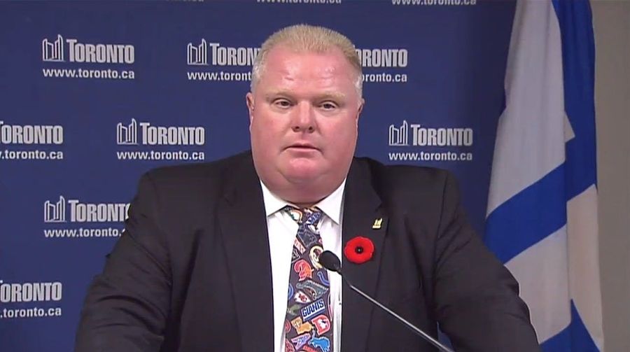 How Old Is The NFL Tie Toronto&#39;s Mayor Wore To Admit He Smokes Crack?