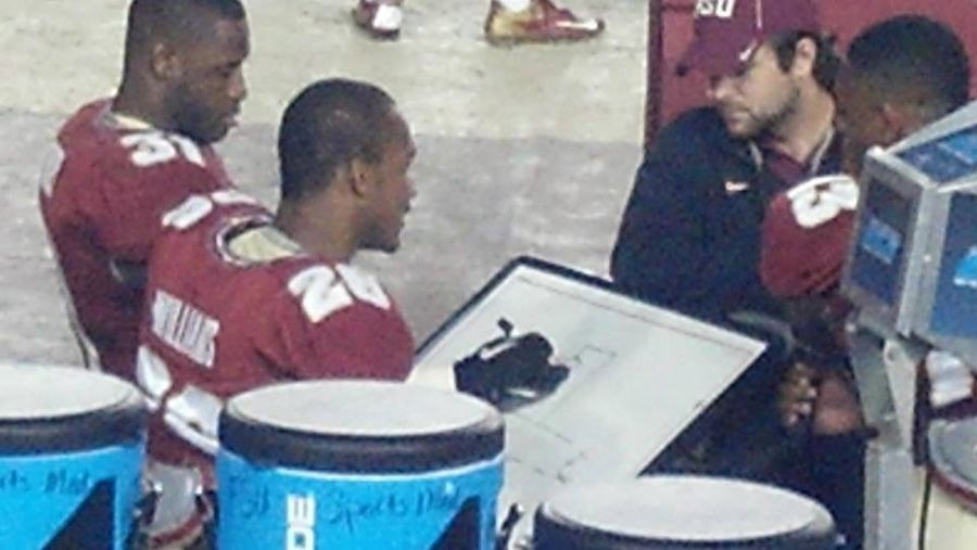 Florida State Defensive Backs Play Hangman On The Sideline