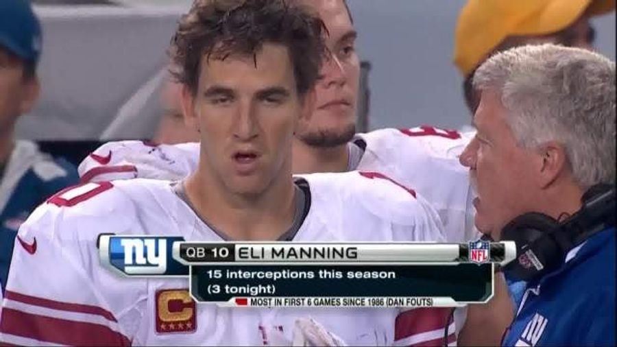 Is Eli Manning On Pace To Top The Post-Merger Interception Record?