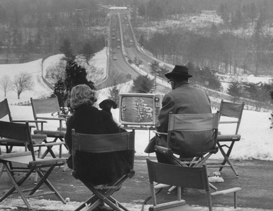 Tough Love: Watching Football On TV While Sitting In The Snow
